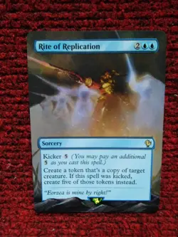 Rite of Replication MTG Final Fantasy Commander Hand Painted Full Altered Art v - Image 2