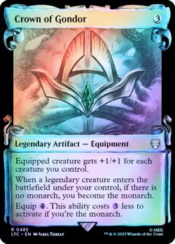 MTG CROWN OF GONDOR SHOWCASE SCROLL FOIL The Lord of the Rings NM Near Mint - Image 1