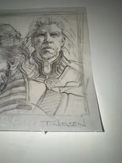 MTG (Magic The Gathering) Terese Nielsen Original Sketch Mourning Invasion Art - Image 3