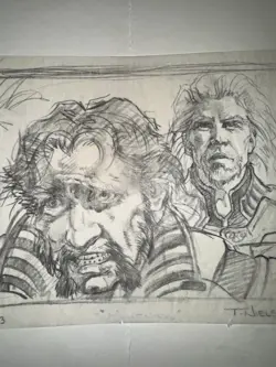 MTG (Magic The Gathering) Terese Nielsen Original Sketch Mourning Invasion Art - Image 5