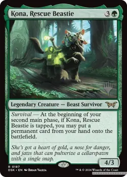 Kona, Rescue Beastie (0187) [PPDSK - 187] - NM [Foil] TCG MTG - Image 1