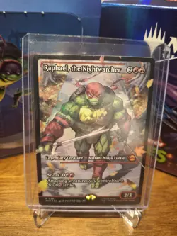 MTG TMNT Teenage Mutant Ninja Turtles Raphael, the Nightwatcher Showcase FOIL NM - Image 1