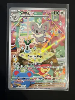 Cinccino 183/162 Illustration Rare IR Pokemon Temporal Forces NM Full Art - Image 1