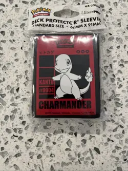 Pokemon TCG Ultra Pro Deck Protector Sleeves 65 Ct Kanto Charmander New Sealed - Image 2