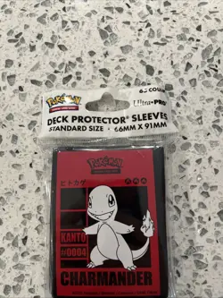 Pokemon TCG Ultra Pro Deck Protector Sleeves 65 Ct Kanto Charmander New Sealed - Image 3