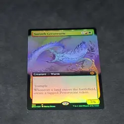 Sarinth Greatwurm Borderless Extended Art FOIL x1 MTG Brother's War ENGLISH Rare - Image 1