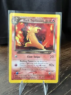 Pokemon Dark Typhlosion Neo Destiny Holo Rare 10/105 80 HP Unlimited English - Image 1