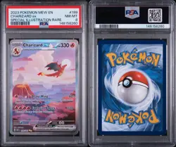 2023 POKEMON MEW EN-151 #199 CHARIZARD EX SPECIAL ILLUSTRATION RARE PSA 8 - Image 3