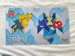 2019 Pokemon Championships North America DC TCG Playmat Gengar Pikachu Rare 📈 - Image 1