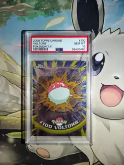 Voltorb Topps Chrome TV 100 Pokemon 2000 PSA 10 Gem MT Pokemon Series 2 - Image 1