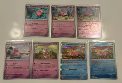7x Slowpoke, Slowbro, Slowking Lot - Regular, Reverse Holo, Holo Pokemon TCG - Image 1
