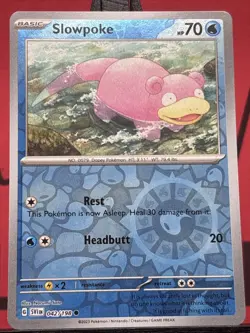 Slowpoke 042/198 Scarlet & Violet Reverse Holo Common Pokemon TCG 2023 NM - Image 3
