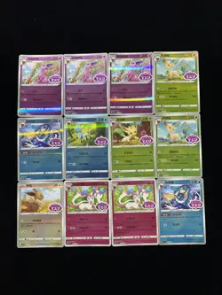 2025 Pokemon TCG S-Chinese Vaporeon Glaceon Leafeon Sylveon Holo Lot*12 YY21 - Image 1