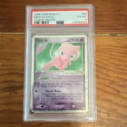 PSA 6 Pokemon Mew ex Legend Maker 88/92 EX Holo Ultra Rare 2006 - Image 1