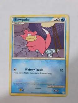 Pokemon Slowpoke 81/123 HeartGold SoulSilver Common NM - Image 1