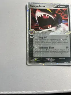 Pokemon Sharpedo ex Ultra Rare Holo 104/107 EX Deoxys 100 HP Darkness - Image 4