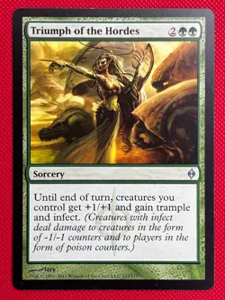 MTG 1X Triumph of the Hordes X1 New Phyrexia Magic - LP - Image 1