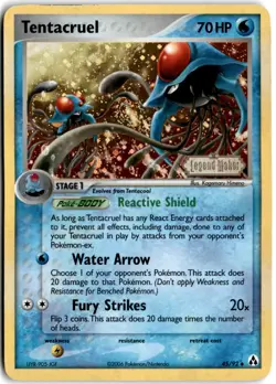 Tentacruel ⭐ 45/92 Holo Stamped Legend Maker 2006 Pokemon LP - Image 1