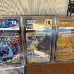 Pokemon Pikachu & Zekrom GX Tag Team All Stars 041/173 RR ACE Graded Gem Mint 10 - Image 1