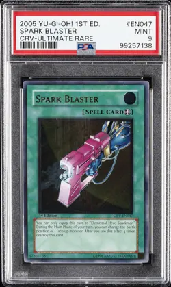 2005 YU-GI-OH! CRV-CYBERNETIC REVOLUTION #EN047 SPARK BLASTER PSA 9 - Image 1