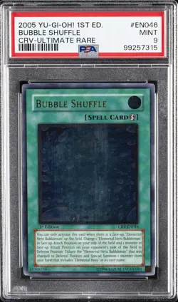 2005 YU-GI-OH! CRV-CYBERNETIC REVOLUTION #EN046 BUBBLE SHUFFLE PSA 9 - Image 1