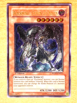 yugioh Blackwing - Elphin the Raven RGBT-EN013 Ultimate 1st Ed near mint - Image 1