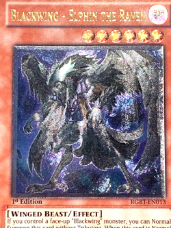 yugioh Blackwing - Elphin the Raven RGBT-EN013 Ultimate 1st Ed near mint - Image 2