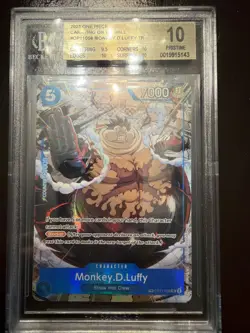 Monkey D. Luffy OP11-058 Treasure Rare OP-13 English BGS 10 Pristine - Image 1
