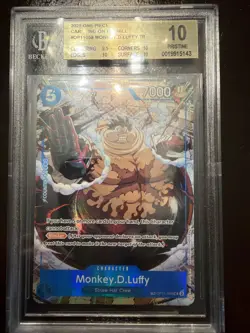 Monkey D. Luffy OP11-058 Treasure Rare OP-13 English BGS 10 Pristine - Image 2
