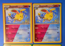 2x Azumarill 77/114 & 3x Marill 76/114 Pokemon card XY Steam Siege NM - Image 1