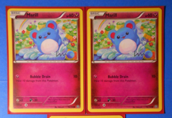 2x Azumarill 77/114 & 3x Marill 76/114 Pokemon card XY Steam Siege NM - Image 2