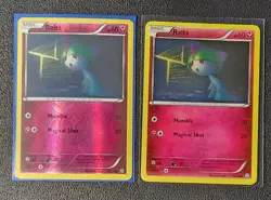 2x Ralts 52/98 (1 reverse holo) Pokemon card XY Ancient Origins common NM - Image 1