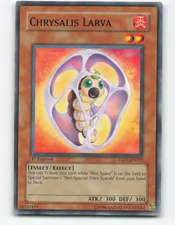 Chrysalis Larva #TAEV-EN010 1st Edition Yugioh Card - Image 1