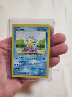 SQUIRTLE - 63/102 - Base Set - 4th Print - 1999-2000 - Pokemon Card - LP/NM - Image 1