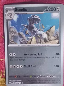 Reverse Foil Steelix 093/132 MEga Evolutions Pokemon Pokemon tcg card - Image 1