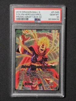 Saiyan Delusion Hercule PSA 10 2017 #P045 Promo- Dragon Ball Super Card Game - Image 1