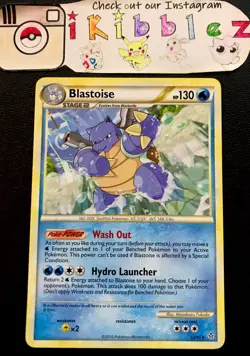 Blastoise 13/95 NM Non-Holo Rare HGSS Unleashed Pokemon Card. Fast Shipping! - Image 1