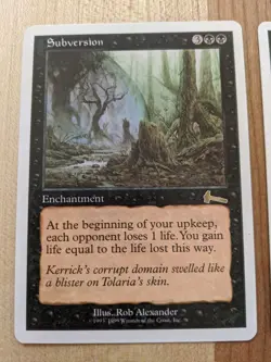 MTG Subversion-x2-Urza's Legacy 68/144 Regular Rare, VLP - Image 2