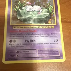 Pokemon TCG Mew 53/108 Evolutions Holo Rare 40 HP English Basic Card - Image 3