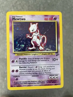 Base Set 2 Mewtwo Holo, Excellent Condition, 10/130 Pokemon Card - Image 1
