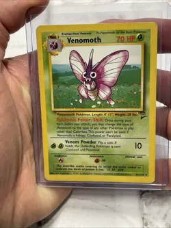 Pokemon Venomoth 31/130 Rare Base Set 2 Pokemon 2000 Vintage WOTC Card TCG MP+ - Image 1