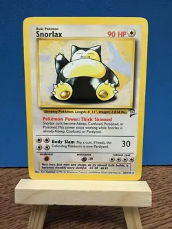Pokemon TCG Snorlax 30/130 Base Set 2 Regular Vintage Non-Holo Card - Image 1