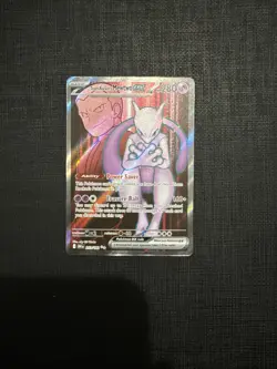 Team Rockets Mewtwo EX Holo Ultra Rare Card 213/182 Sv10: Destined Rivals - Image 1