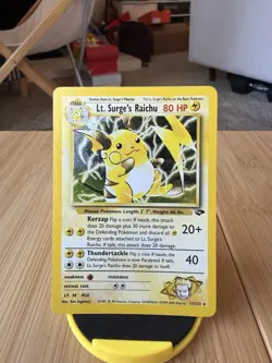 Pokemon Card Lt. Surge's Raichu Gym Challenge 11/132 Holo Unlimited Holo - Image 1