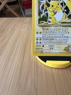 Pokemon Card Lt. Surge's Raichu Gym Challenge 11/132 Holo Unlimited Holo - Image 5