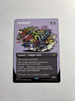 Bloodghast (Borderless) - Aetherdrift MTG Plus Bonus Card!!! - Image 1