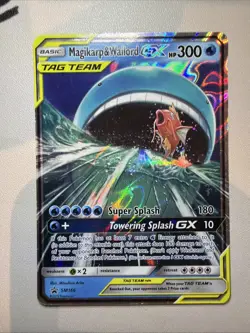 Pokemon TCG Magikarp and Wailord GX Holo Card Promo SM166 - Image 1