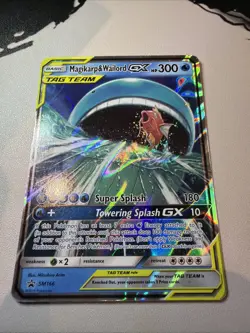 Pokemon TCG Magikarp and Wailord GX Holo Card Promo SM166 - Image 2