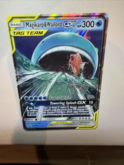 Pokemon TCG Magikarp and Wailord GX Holo Card Promo SM166 - Image 3