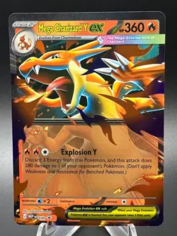 Mega Charizard X and Y EX Cards Holo English 029 & 030 Black Star Promo New NM+ - Image 4